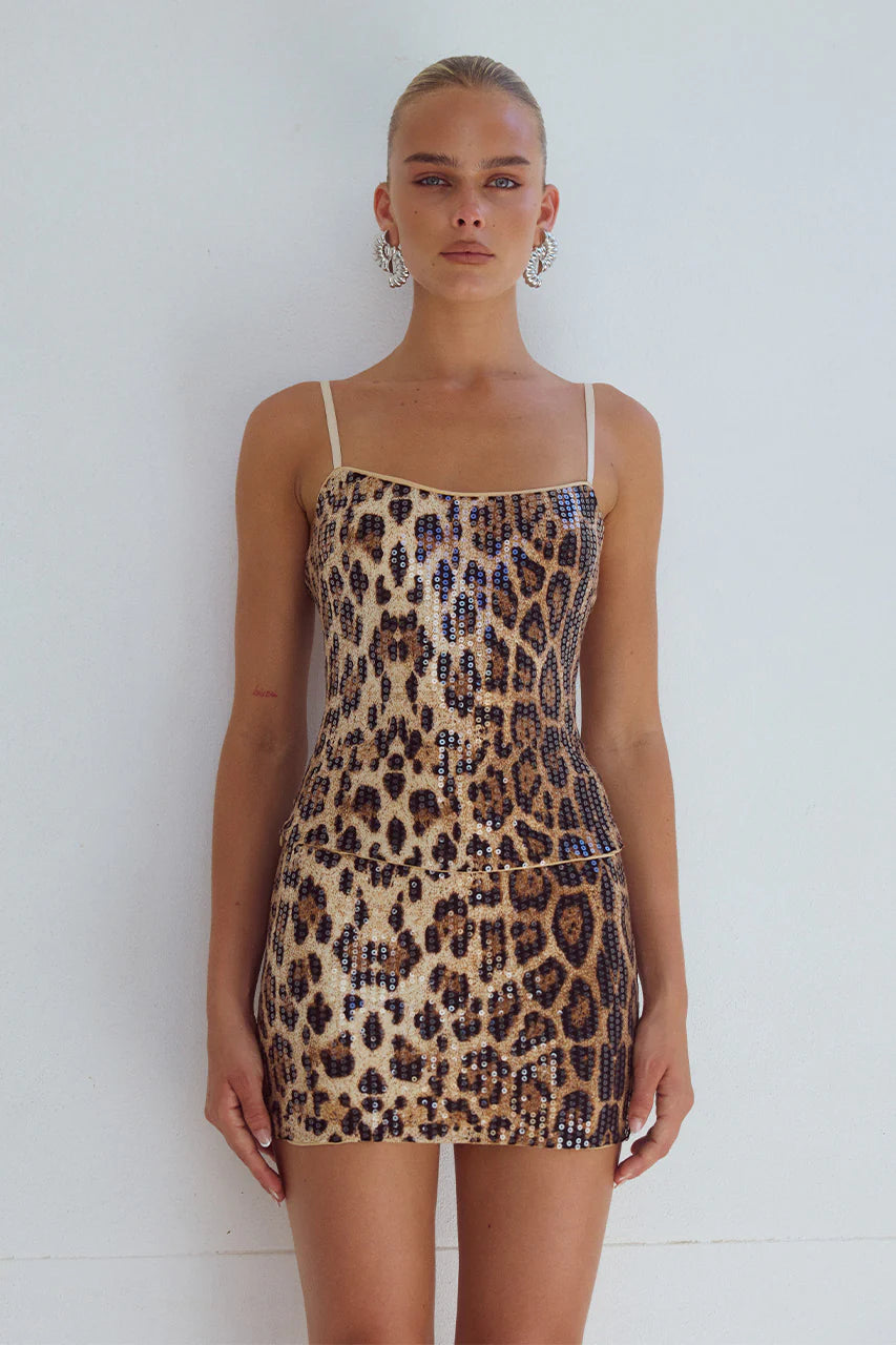 Lyra Top - Leopard Print