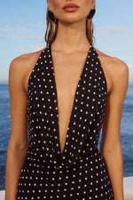 Load image into Gallery viewer, Lexie Maxi Dress - Black Polka
