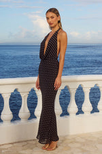 Load image into Gallery viewer, Lexie Maxi Dress - Black Polka
