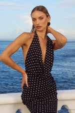 Load image into Gallery viewer, Lexie Maxi Dress - Black Polka
