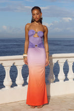 Load image into Gallery viewer, Kleo Maxi Dress - Sundown Ombré
