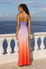 Load image into Gallery viewer, Kleo Maxi Dress - Sundown Ombré
