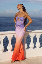Load image into Gallery viewer, Kleo Maxi Dress - Sundown Ombré

