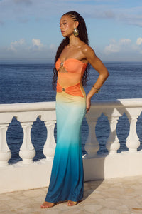 Kleo Maxi Dress - Pina Colada Ombré