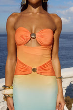 Load image into Gallery viewer, Kleo Maxi Dress - Pina Colada Ombré
