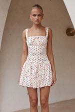 Load image into Gallery viewer, Santori Mini Dress - Red Polka
