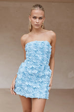 Load image into Gallery viewer, Bloom Mini Dress - Blue
