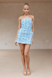 Bloom Mini Dress - Blue