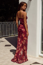 Load image into Gallery viewer, Kiata Ruffle Maxi Dress - Eliana Red

