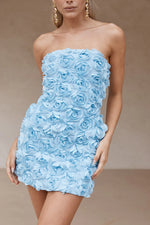 Load image into Gallery viewer, Bloom Mini Dress - Blue
