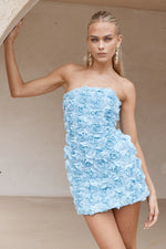 Load image into Gallery viewer, Bloom Mini Dress - Blue
