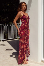 Load image into Gallery viewer, Kiata Ruffle Maxi Dress - Eliana Red

