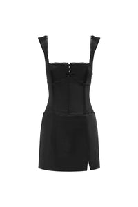 Amalda Mini Dress - Black