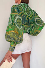 Load image into Gallery viewer, Fleetwood Blouse - Indiana Green
