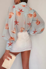 Load image into Gallery viewer, Fleetwood Blouse - Ice Blue Shell
