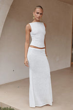 Load image into Gallery viewer, Orlean Maxi Skirt - White
