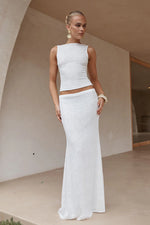 Load image into Gallery viewer, Orlean Maxi Skirt - White
