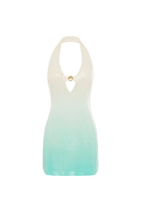 Catiana Mini Dress - Aqua Ombré