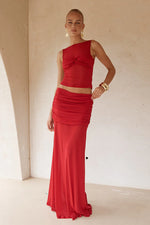 Load image into Gallery viewer, Meila Maxi Skirt - Cherry
