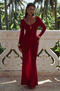 Neisha Maxi Dress - Red