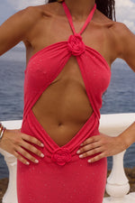 Load image into Gallery viewer, Niki Maxi Dress - Watermelon

