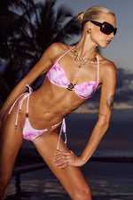 Load image into Gallery viewer, Santos Side Tie Bikini Bottom - Fantasia Pink
