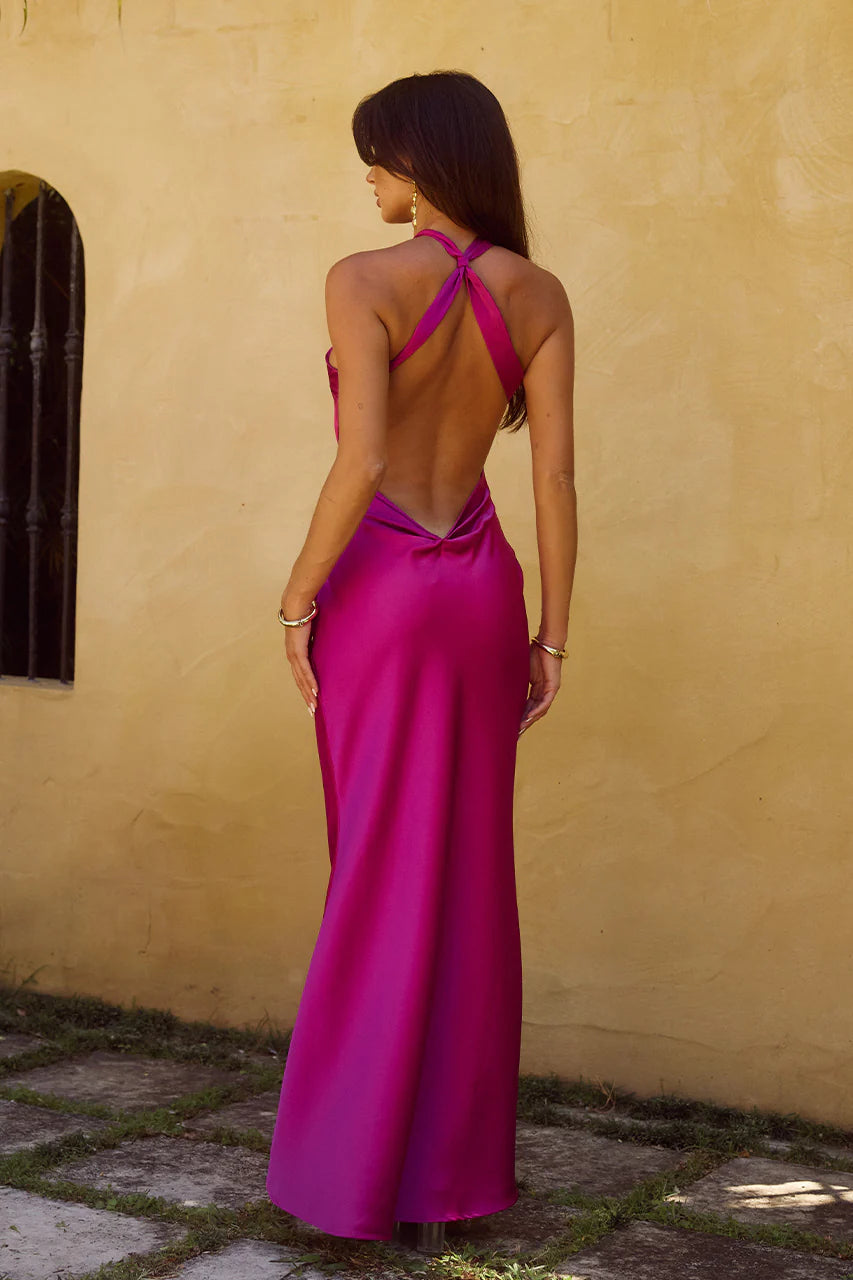 Chara Maxi Dress - Magenta