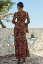 Load image into Gallery viewer, Sari Maxi Dress - Leopard Print
