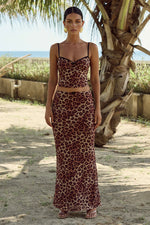 Load image into Gallery viewer, Cici Maxi Skirt - Leopard Print
