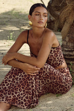 Load image into Gallery viewer, Cici Maxi Skirt - Leopard Print
