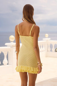 Luana Mini Dress - Lemon