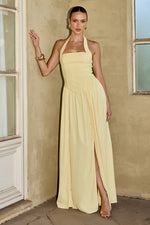 Load image into Gallery viewer, Abigail Square Neck Maxi Dress - Lemon

