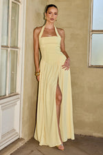 Load image into Gallery viewer, Abigail Square Neck Maxi Dress - Lemon
