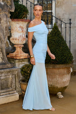 Load image into Gallery viewer, Stephanie One Shoulder Maxi Dress - Bluebell

