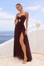 Load image into Gallery viewer, Danika Maxi Dress - Chocolate
