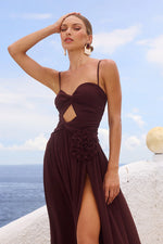 Load image into Gallery viewer, Danika Maxi Dress - Chocolate
