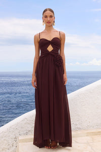 Danika Maxi Dress - Chocolate