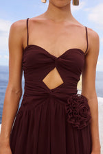 Load image into Gallery viewer, Danika Maxi Dress - Chocolate
