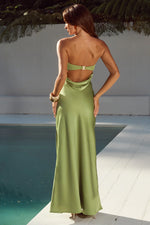 Load image into Gallery viewer, Celeste Strapless Maxi Dress - Olive

