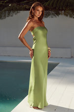 Load image into Gallery viewer, Celeste Strapless Maxi Dress - Olive
