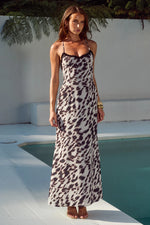 Load image into Gallery viewer, Monet Cross Back Maxi Dress - Giana White
