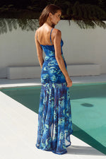Load image into Gallery viewer, Kiata Ruffle Maxi Dress - Eliana Blue

