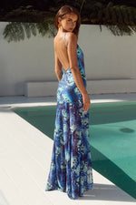 Load image into Gallery viewer, Tulia Low Back Maxi Dress - Eliana Blue
