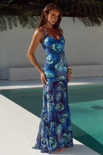 Load image into Gallery viewer, Tulia Low Back Maxi Dress - Eliana Blue

