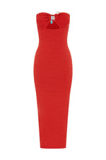 Load image into Gallery viewer, Luna Midi Dress - Red
