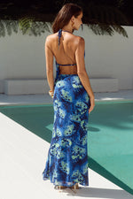 Load image into Gallery viewer, Belina Draped Halter Top - Eliana Blue
