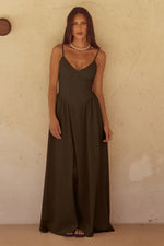 Load image into Gallery viewer, Zephy Maxi Dress - Chocolate

