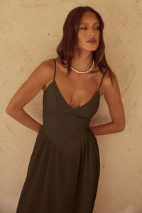 Zephy Maxi Dress - Chocolate