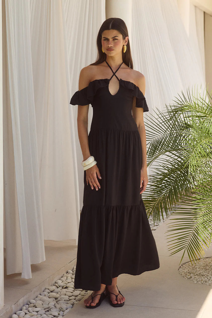 Etallia Maxi Dress - Black