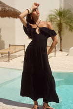 Load image into Gallery viewer, Etallia Maxi Dress - Black
